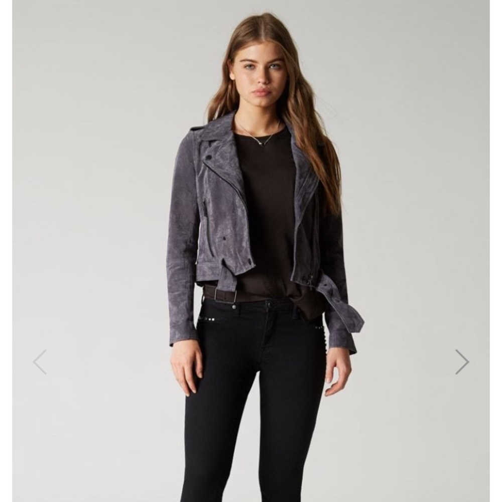 BLANK NYC SUEDE MOTO JACKET
